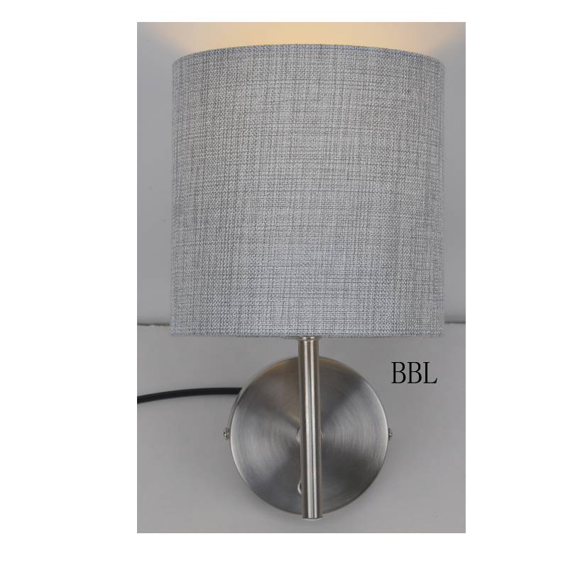 lampă de perete modernă cu nuanță de țesătură