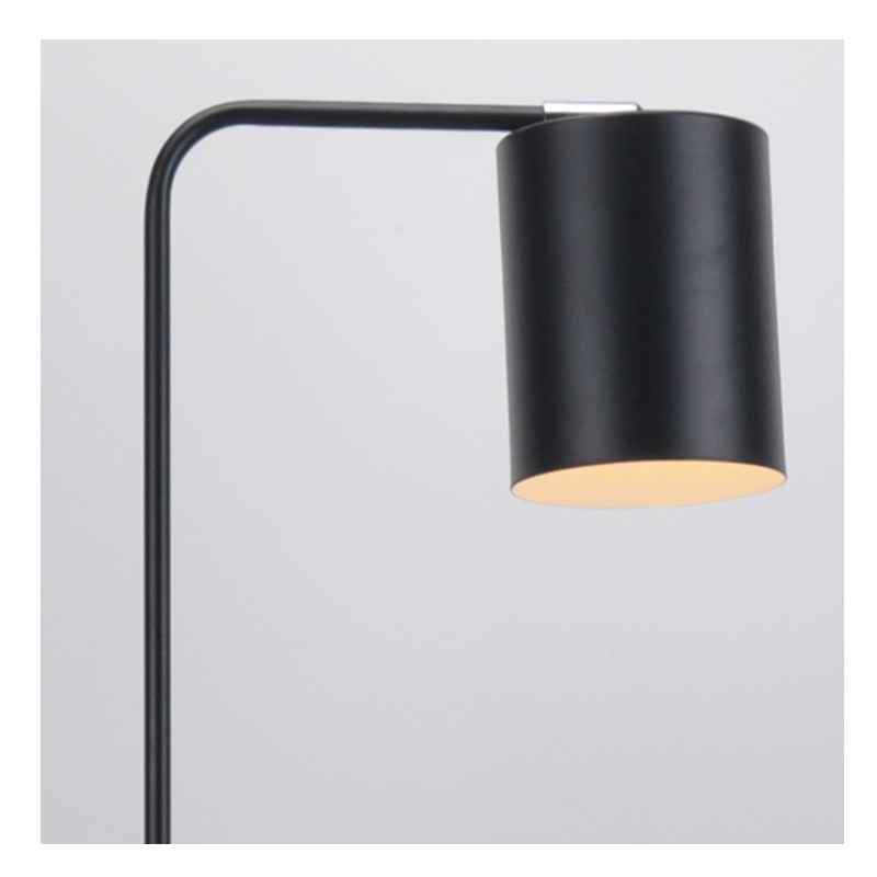 Lampa de podea cu nuanță metalică și regla funcția de umbră