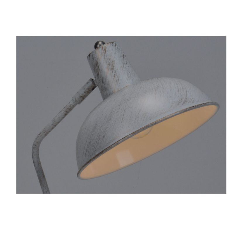 Lampa de masă cu funcție de reglare a nuanței metalice și auriu periat alb