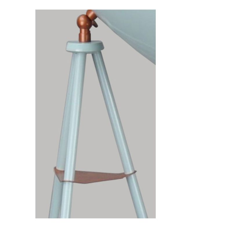 Lampa de podel cu trepied cu nuanță metalică și funcție de reglare