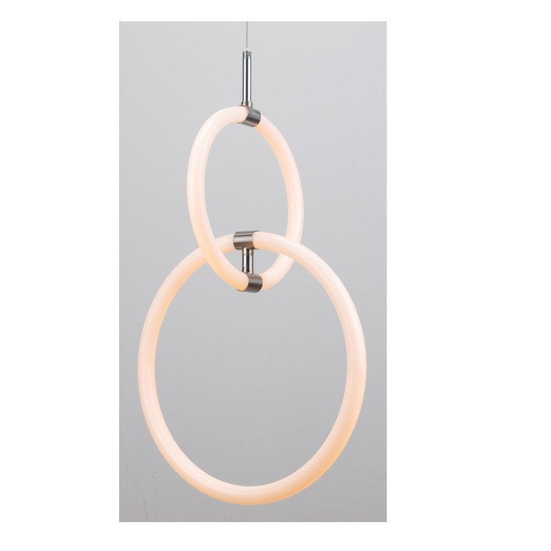 Lampă pandantivă LED cu inel rotund acrilic rotabil