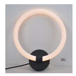 Lampă cu perete LED cu inel rotund acrilic
