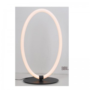 Lampă de masă LED cu tub oval acrilic