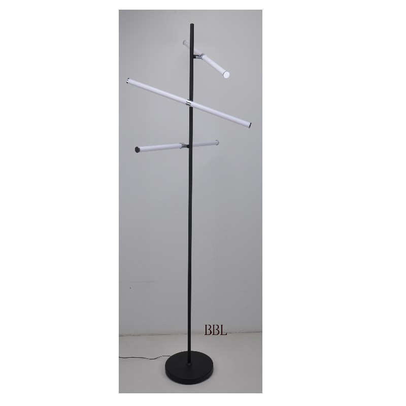 Lampă de podea LED cu tub acrilic rotabil