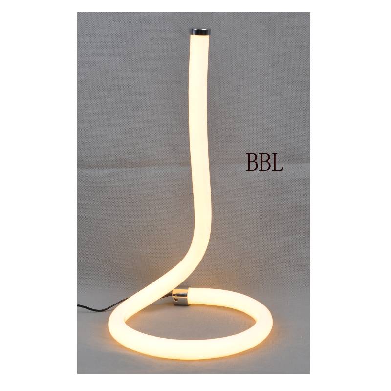 Lampa de masă LED cu tub acrilic și fără umbră