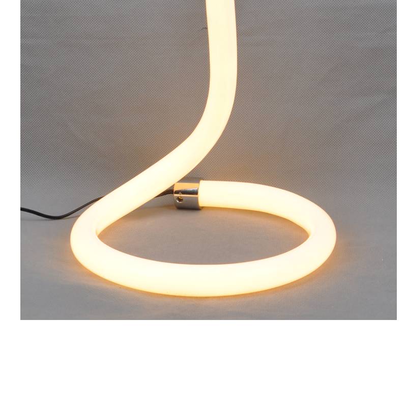 Lampa de masă LED cu tub acrilic și fără umbră