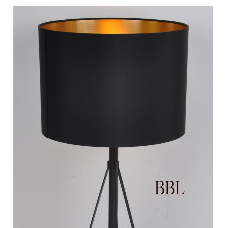 Tripod lamp ă de masă cu nuanță de țesătură