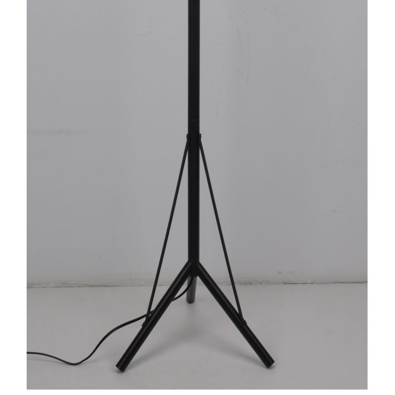 Tripod lamp ă de podea cu nuanță de țesătură