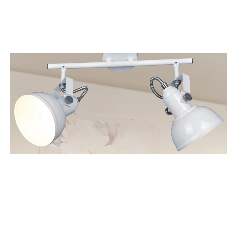 Spot luminos-2 cu nuanță de metal și suport U